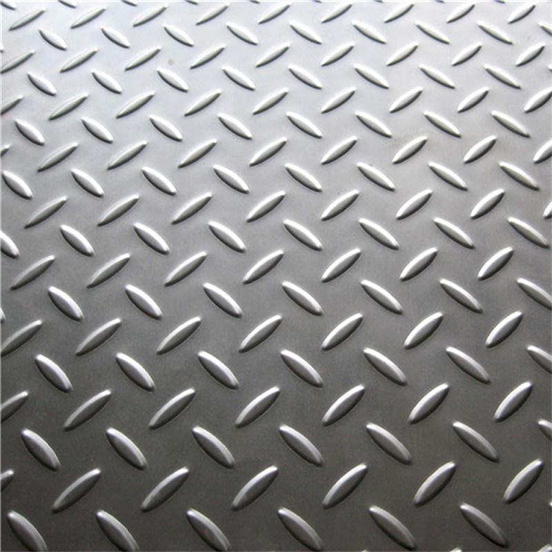 ASTM 304 316 Anti Skid Stainless Steel Checkered Plate Sizes / Stainless Steel Checkered Sheet