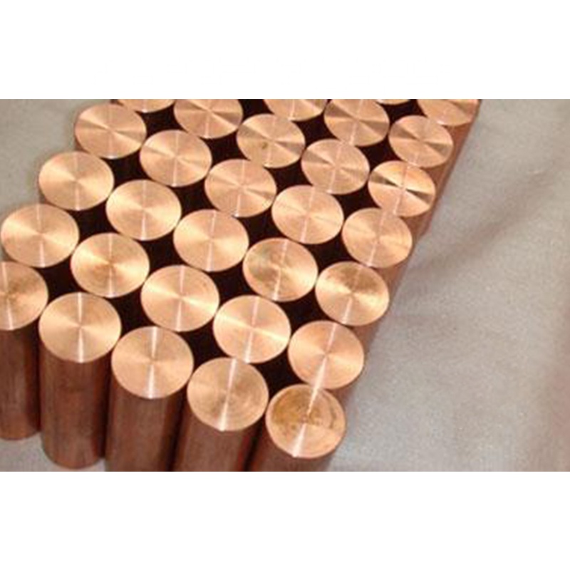 Manufacturer Supplier Flat Copper Rod Smooth Cathode Copper 99.99% Cooper Bar Rod C11000 C1100 Pure Copper Rod Customized