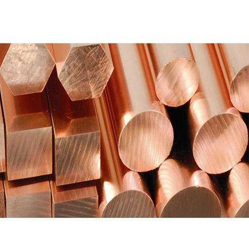 Copper Bars C12200 C18980 C15715 99.99% Pure Round Square Copper BusBar Strips Copper Rod Bar