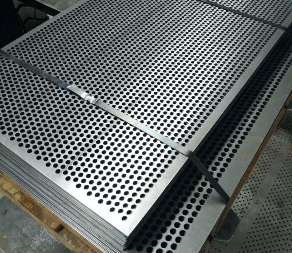 Carbon Steel Perforated Galvanized Sheet Punching Plate Metal Mesh Screen with Round Hole Customizable Low Price