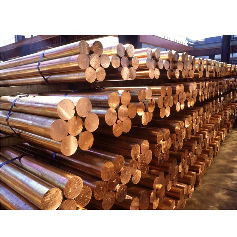 Manufacturer Supplier Flat Copper Rod Smooth Cathode Copper 99.99% Cooper Bar Rod C11000 C1100 Pure Copper Rod Customized